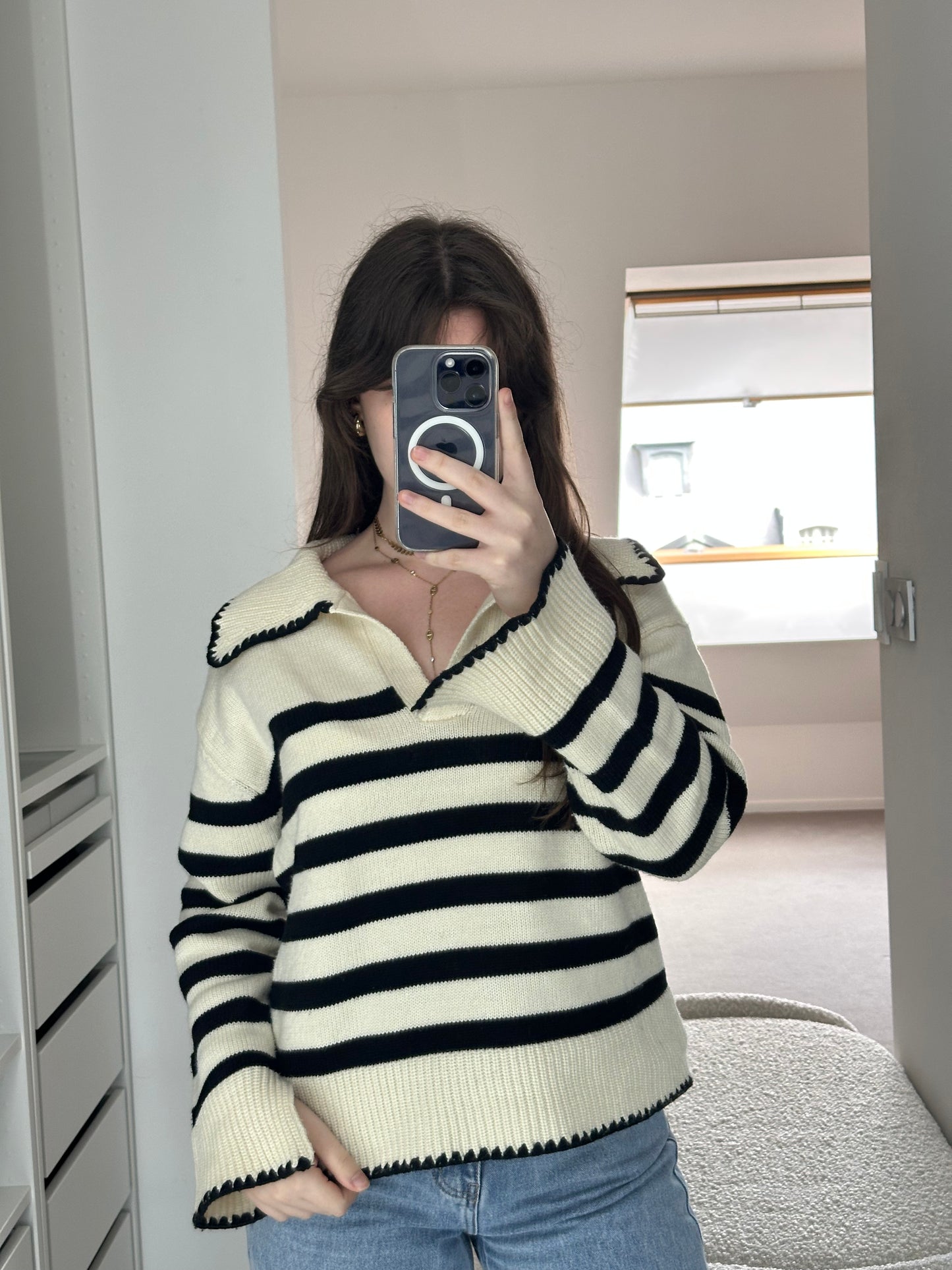 Le pull Marine