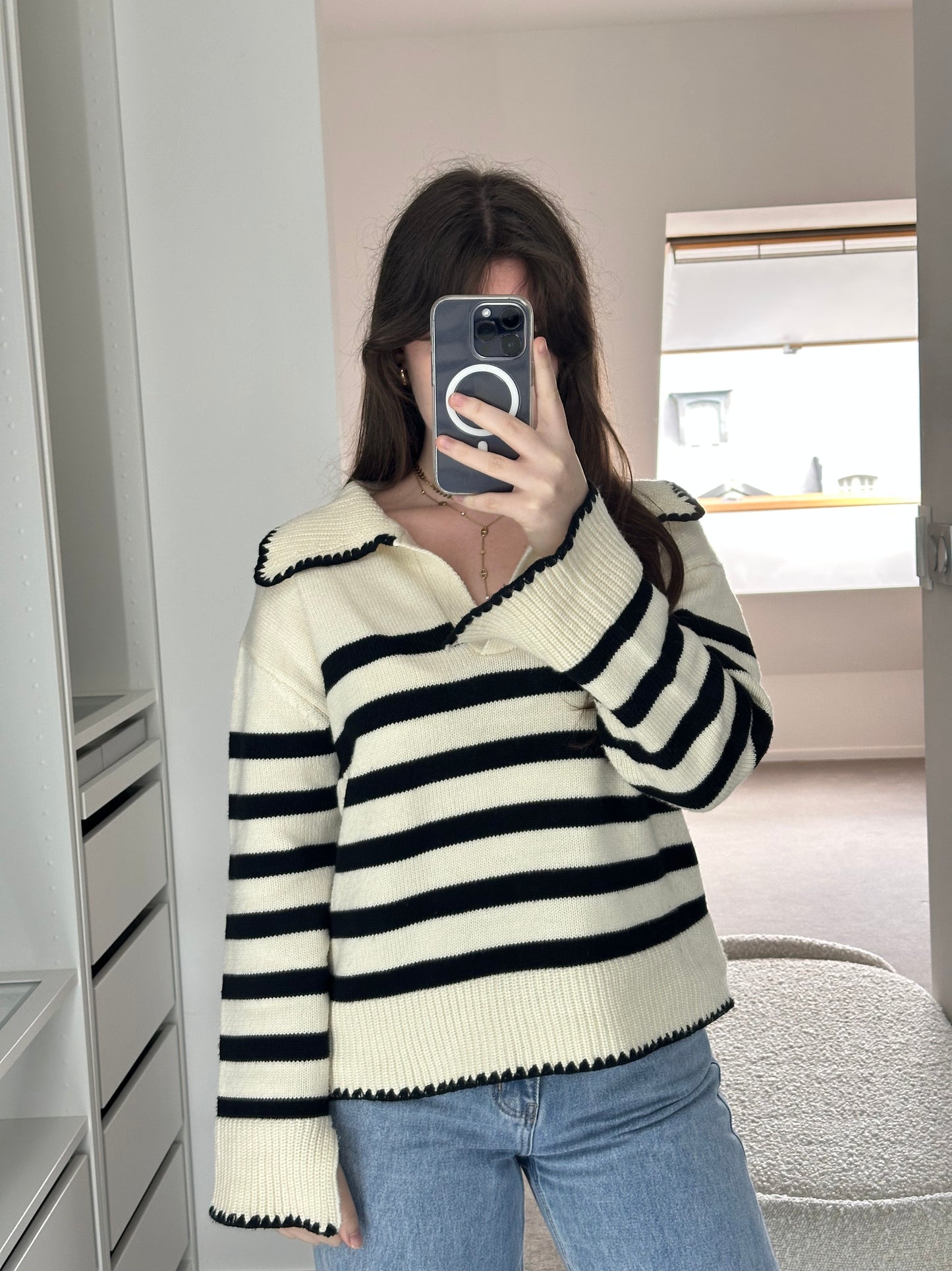 Le pull Marine