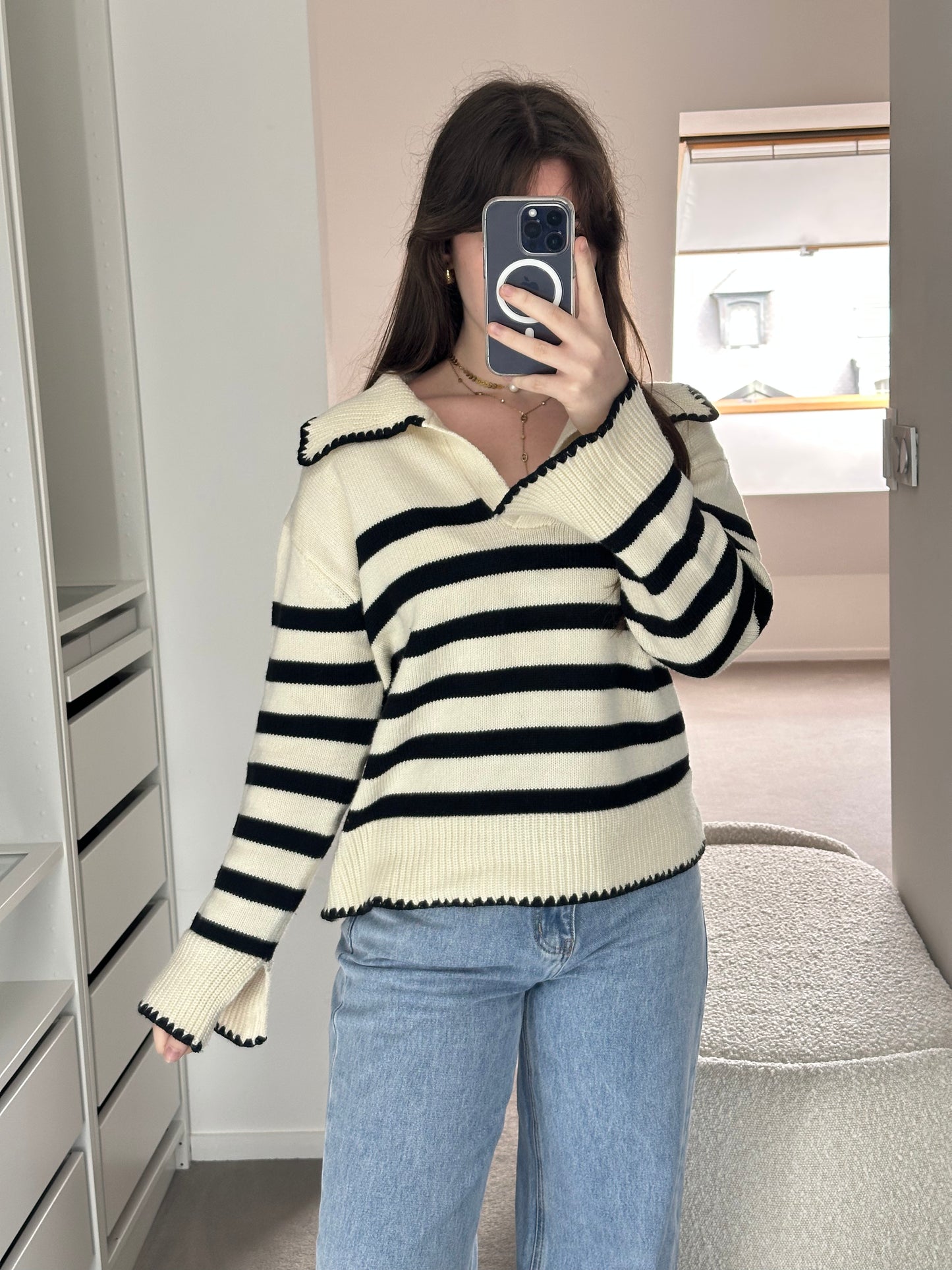 Le pull Marine