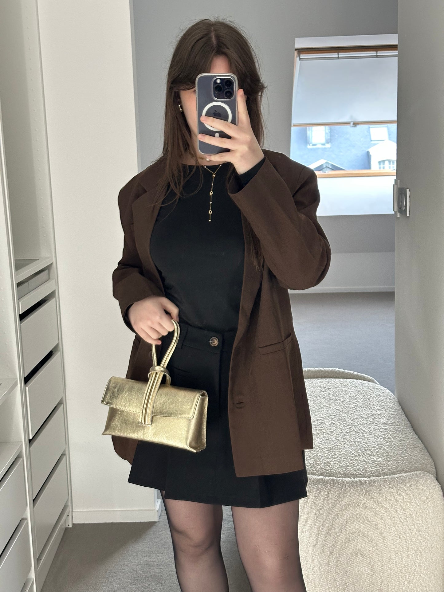 Le blazer oversize cacao