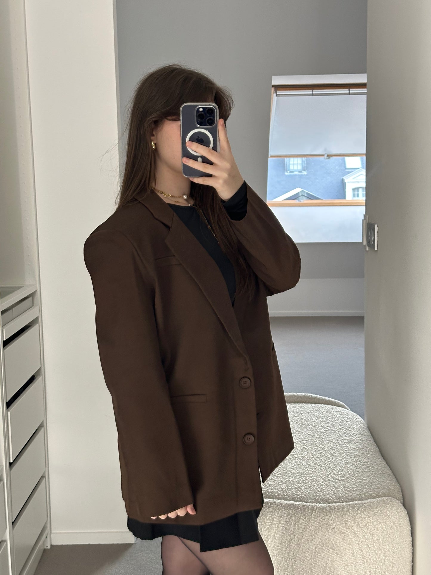 Le blazer oversize cacao