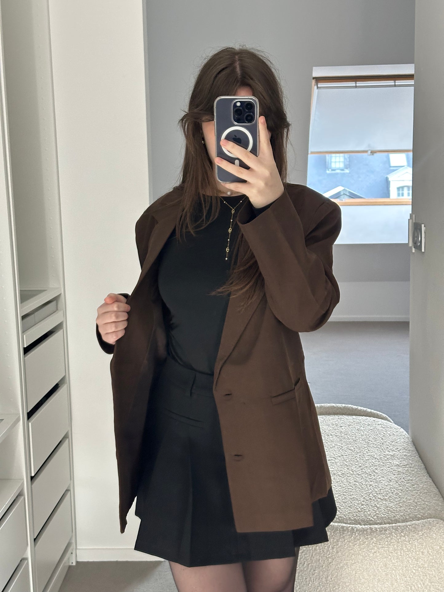 Le blazer oversize cacao