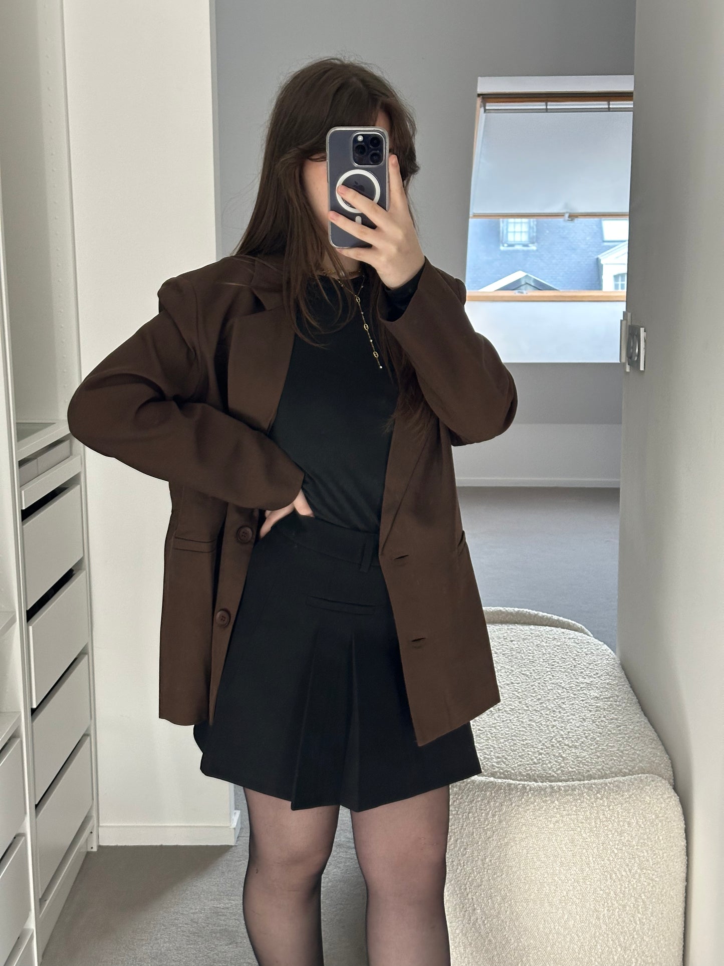 Le blazer oversize cacao