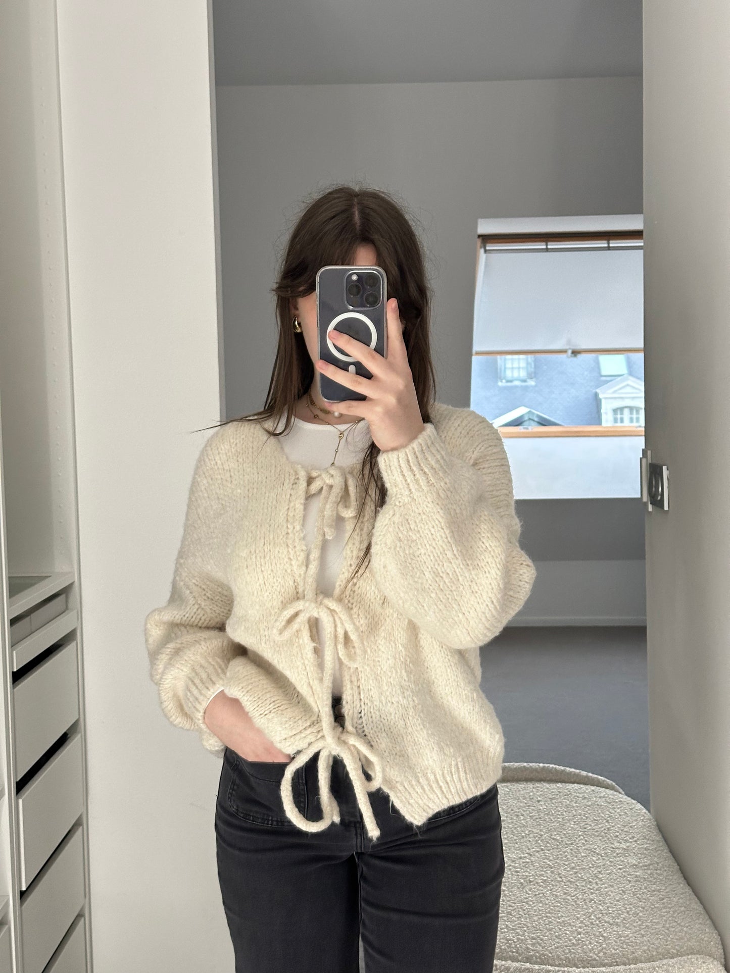 Le gilet Zoé beige